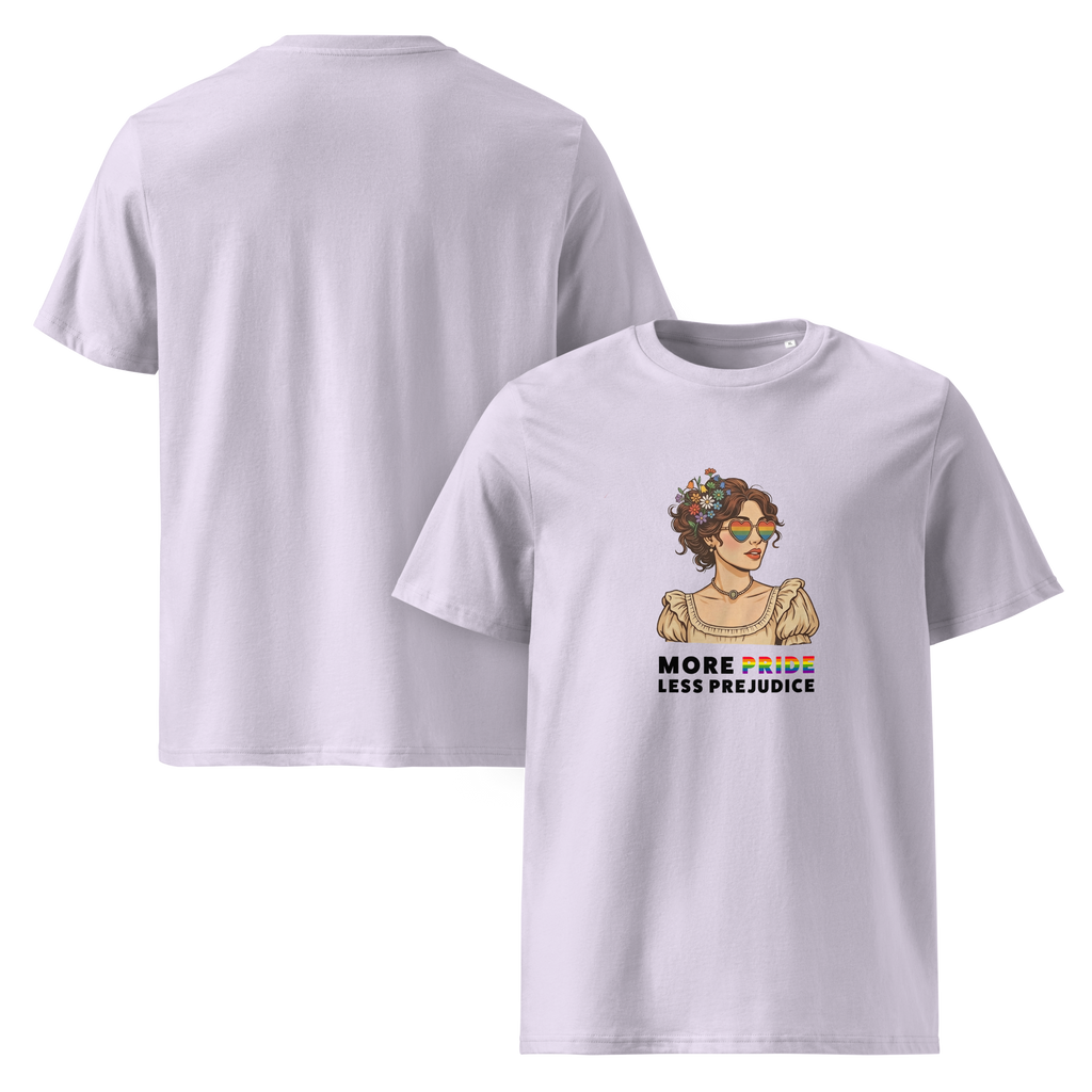 More Pride Less Prejudice Organic Graphic T-Shirt
