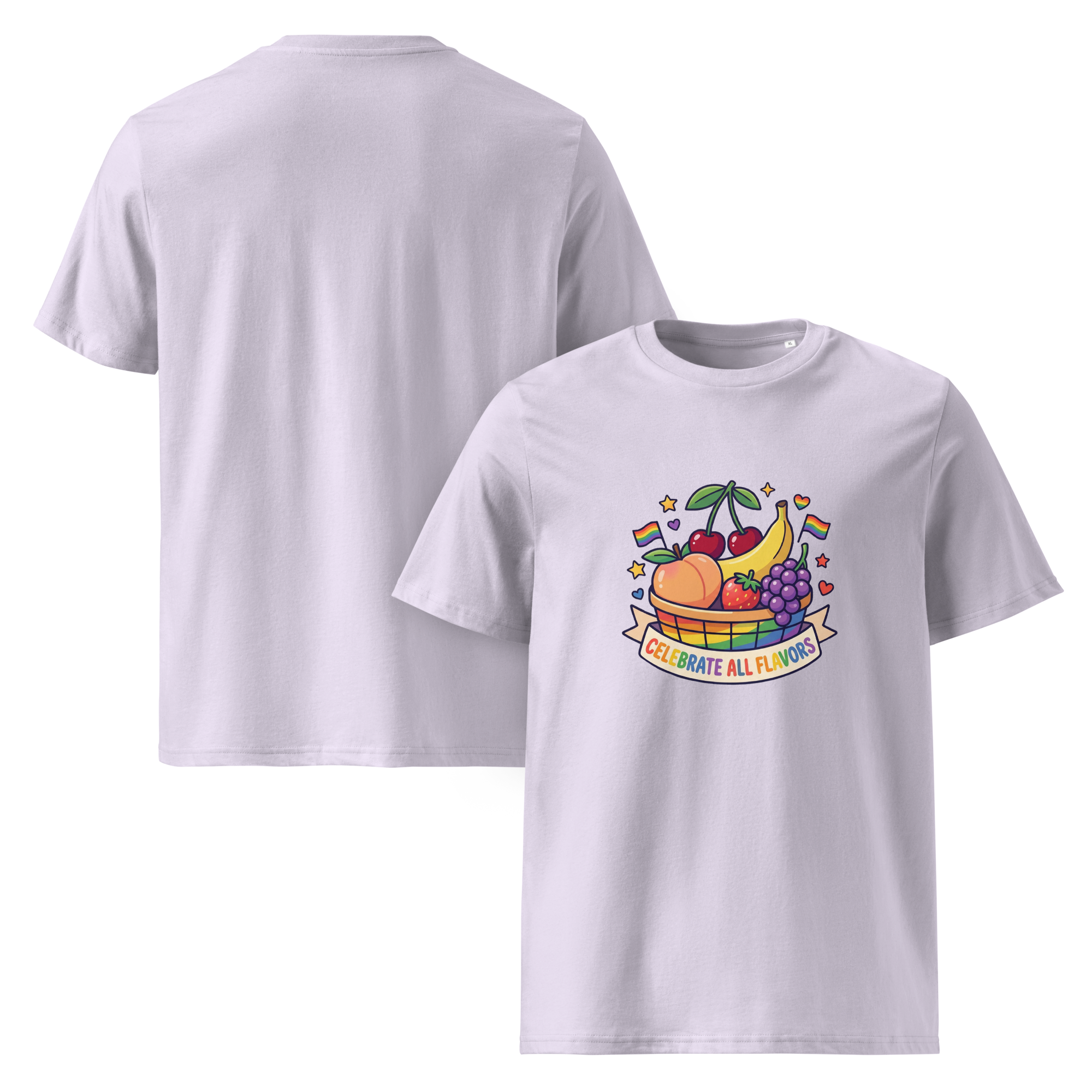 Pride Celebrate All Flavors Organic Graphic T-Shirt