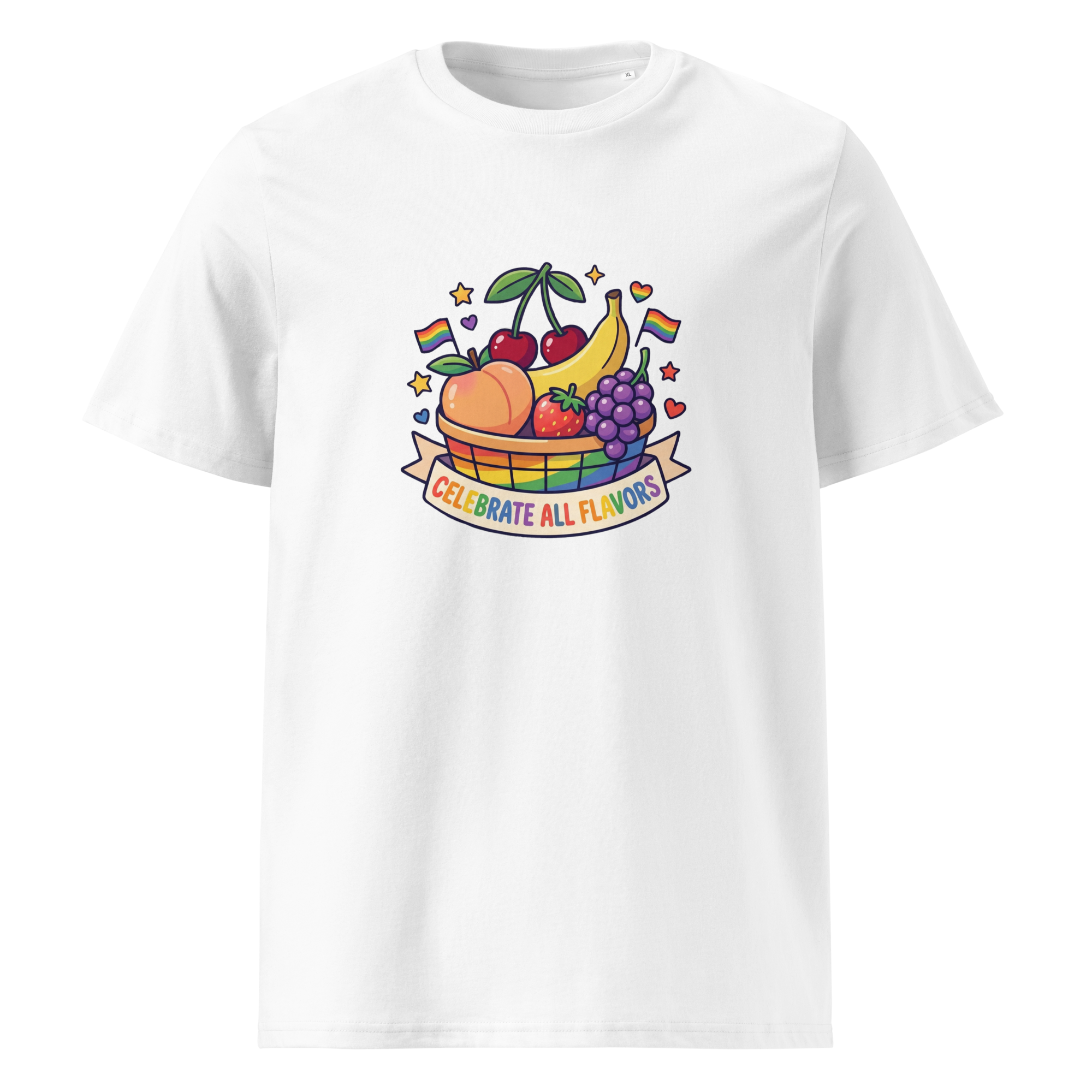 Pride Celebrate All Flavors Organic Graphic T-Shirt