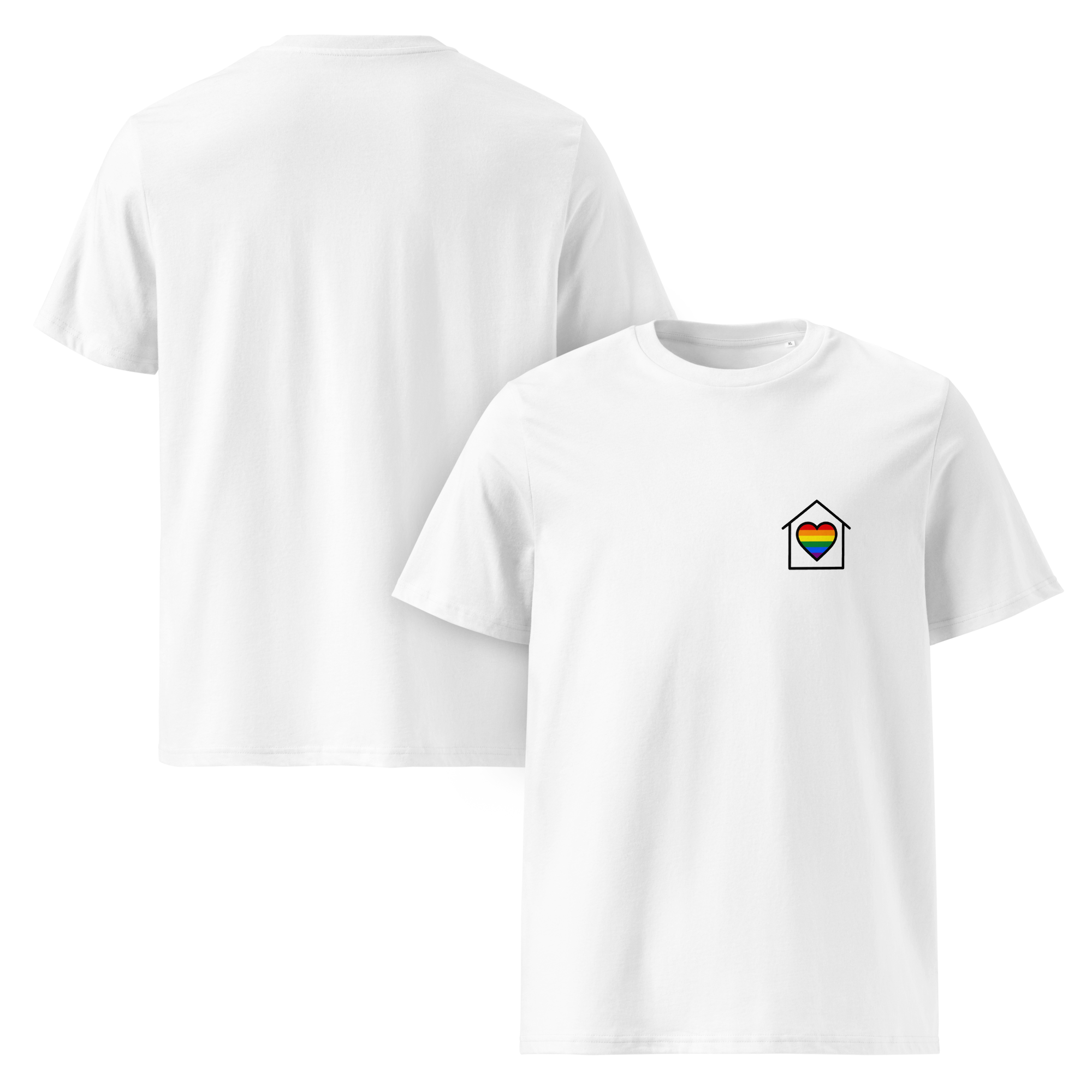 Pride Home Is Where The Heart Is Organic T-Shirt