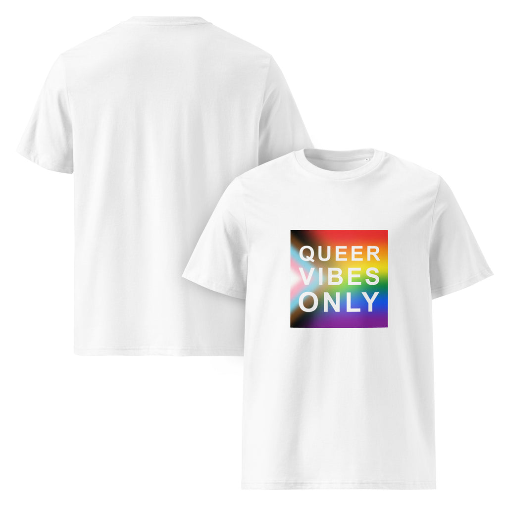 Pride Queer Vibes Only Progress Organic T-Shirt