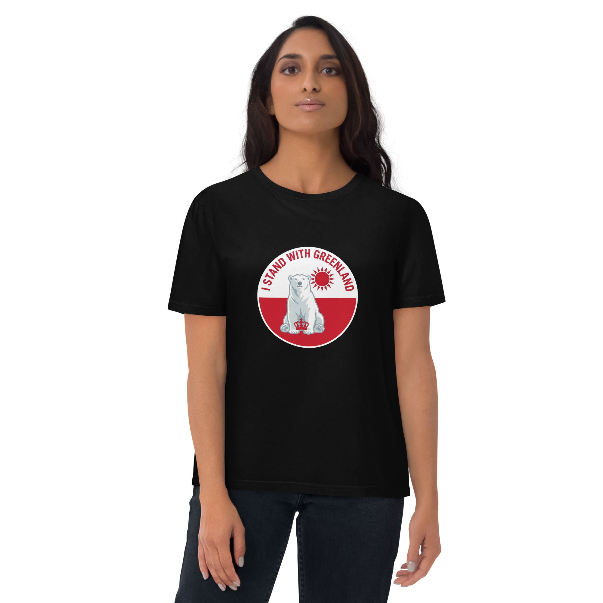 I Stand With Greenland Unisex Organic Cotton T-shirt