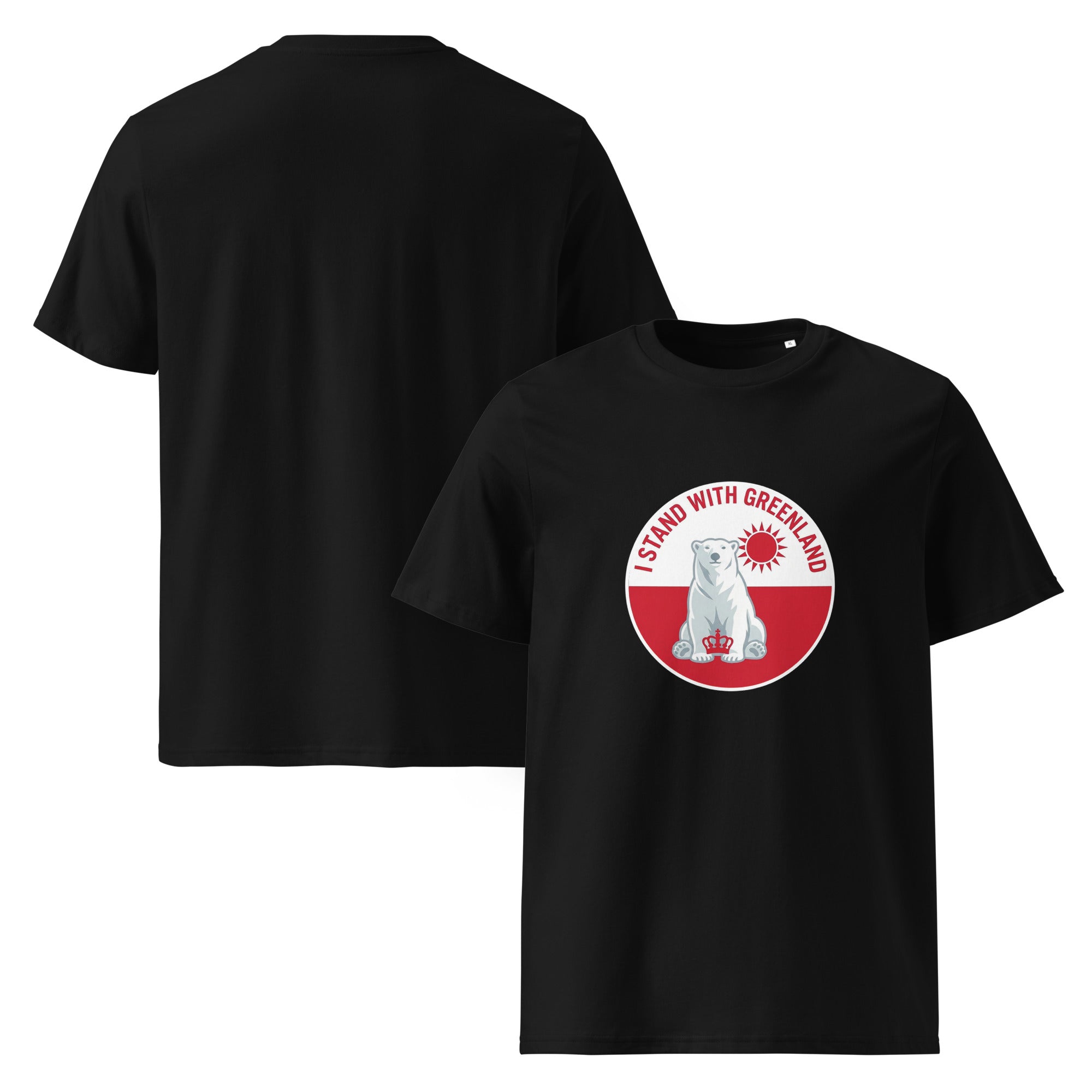 I Stand With Greenland Unisex Organic Cotton T-shirt