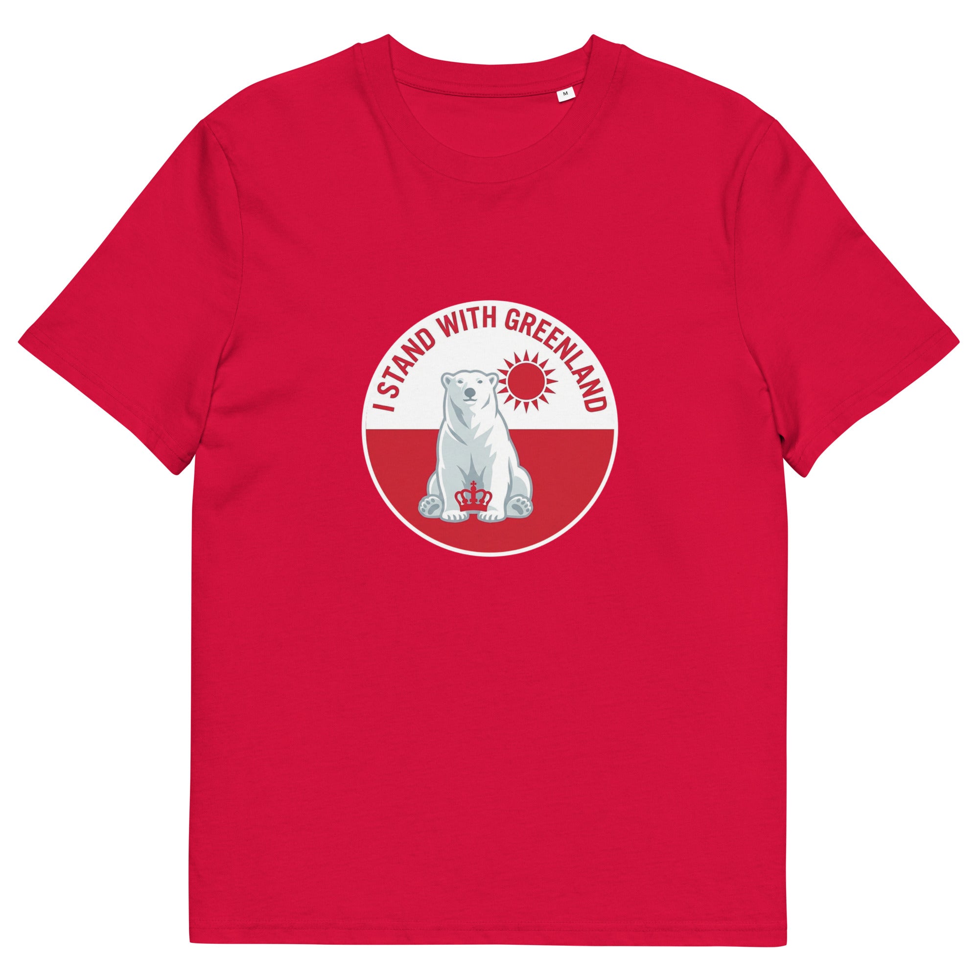 I Stand With Greenland Unisex Organic Cotton T-shirt
