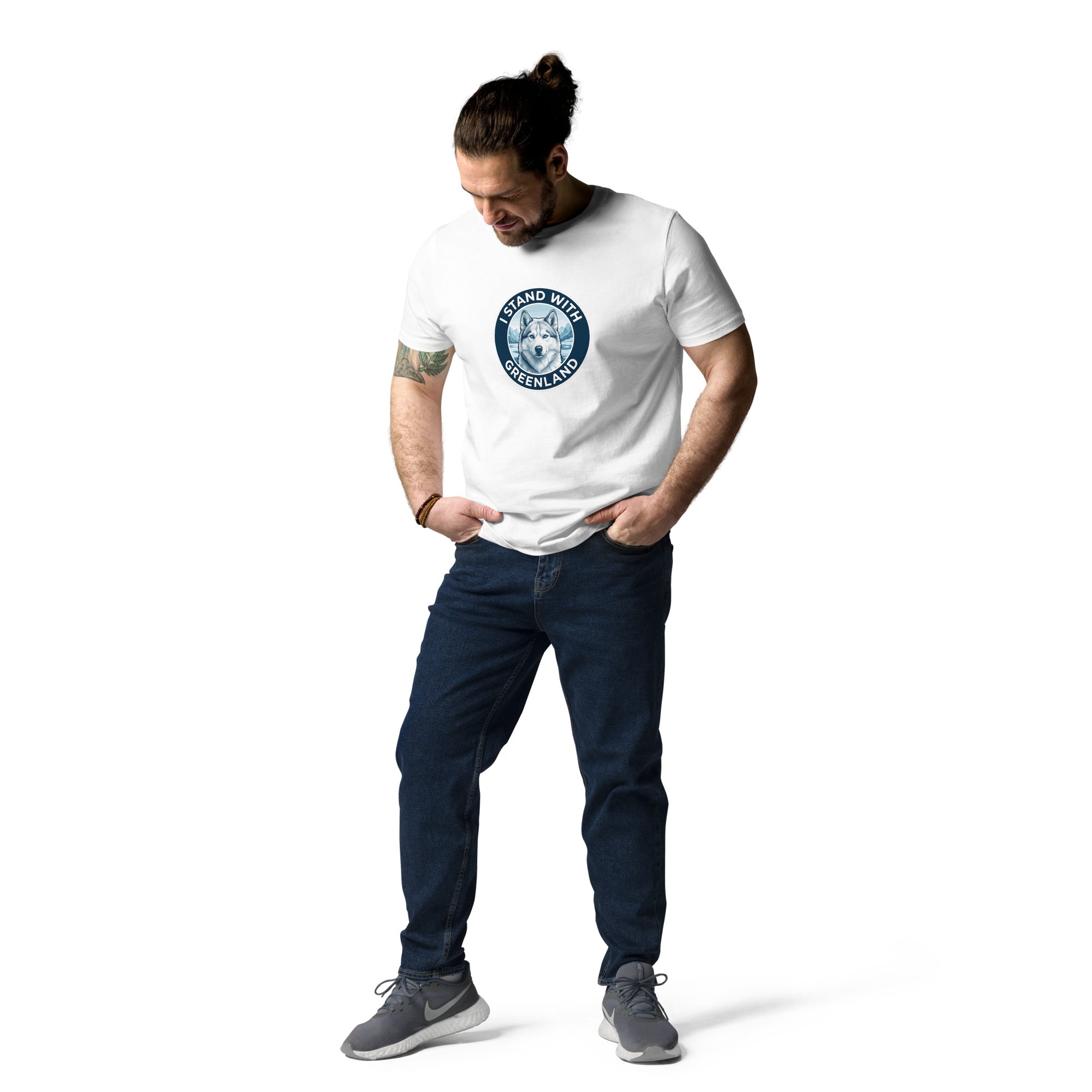 I Stand With Greenland Unisex Organic Cotton T-shirt