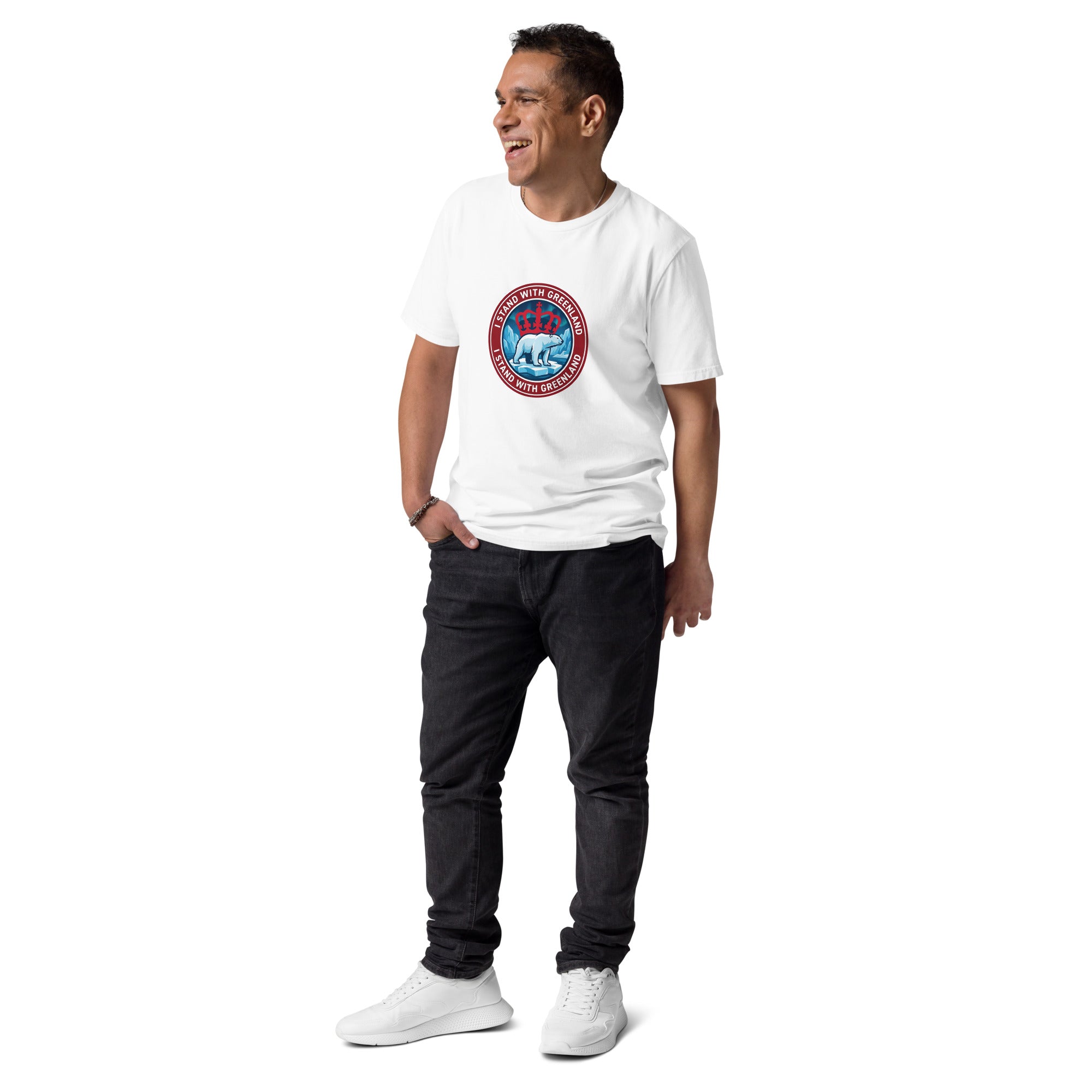 I Stand With Greenland Unisex Organic Cotton T-shirt
