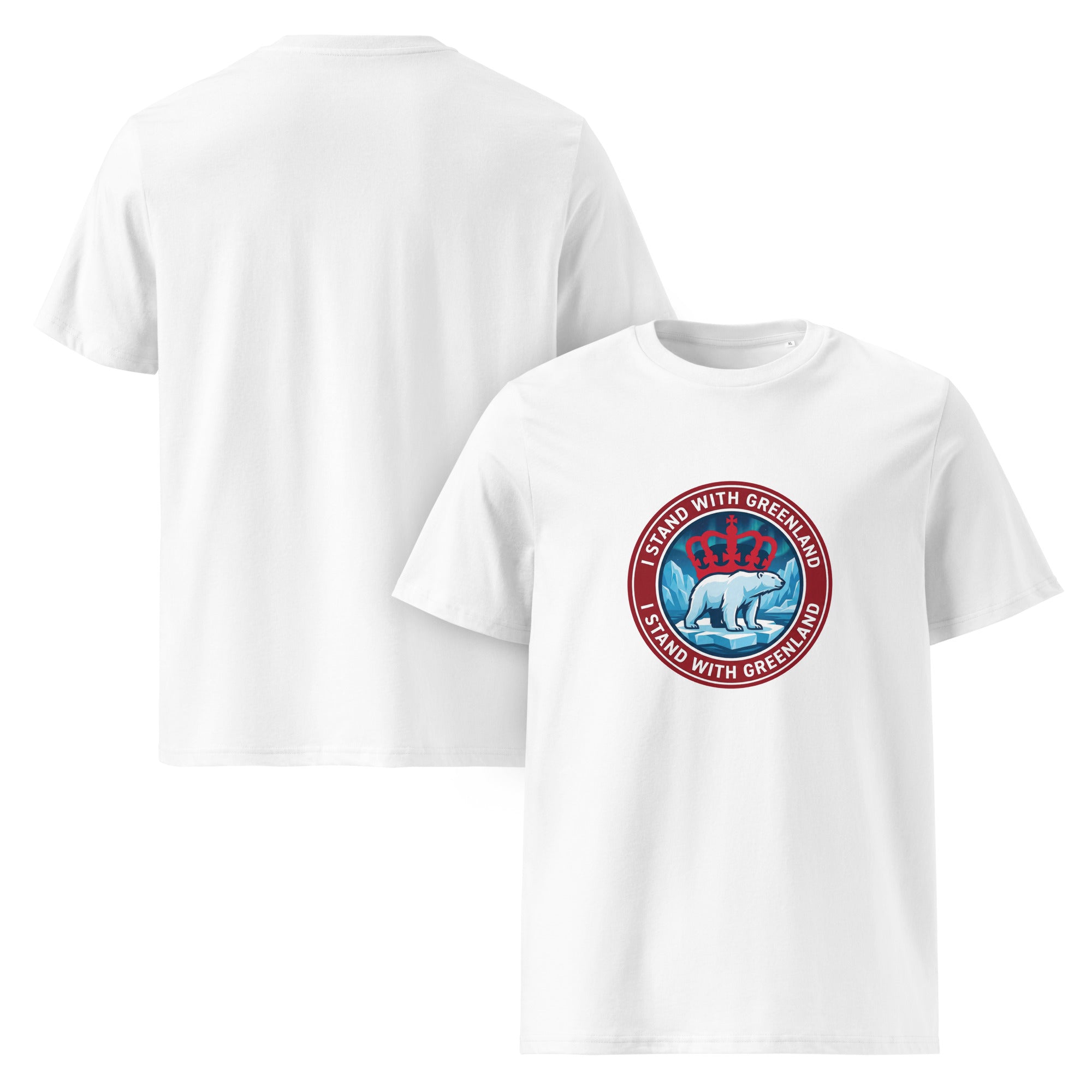 I Stand With Greenland Unisex Organic Cotton T-shirt