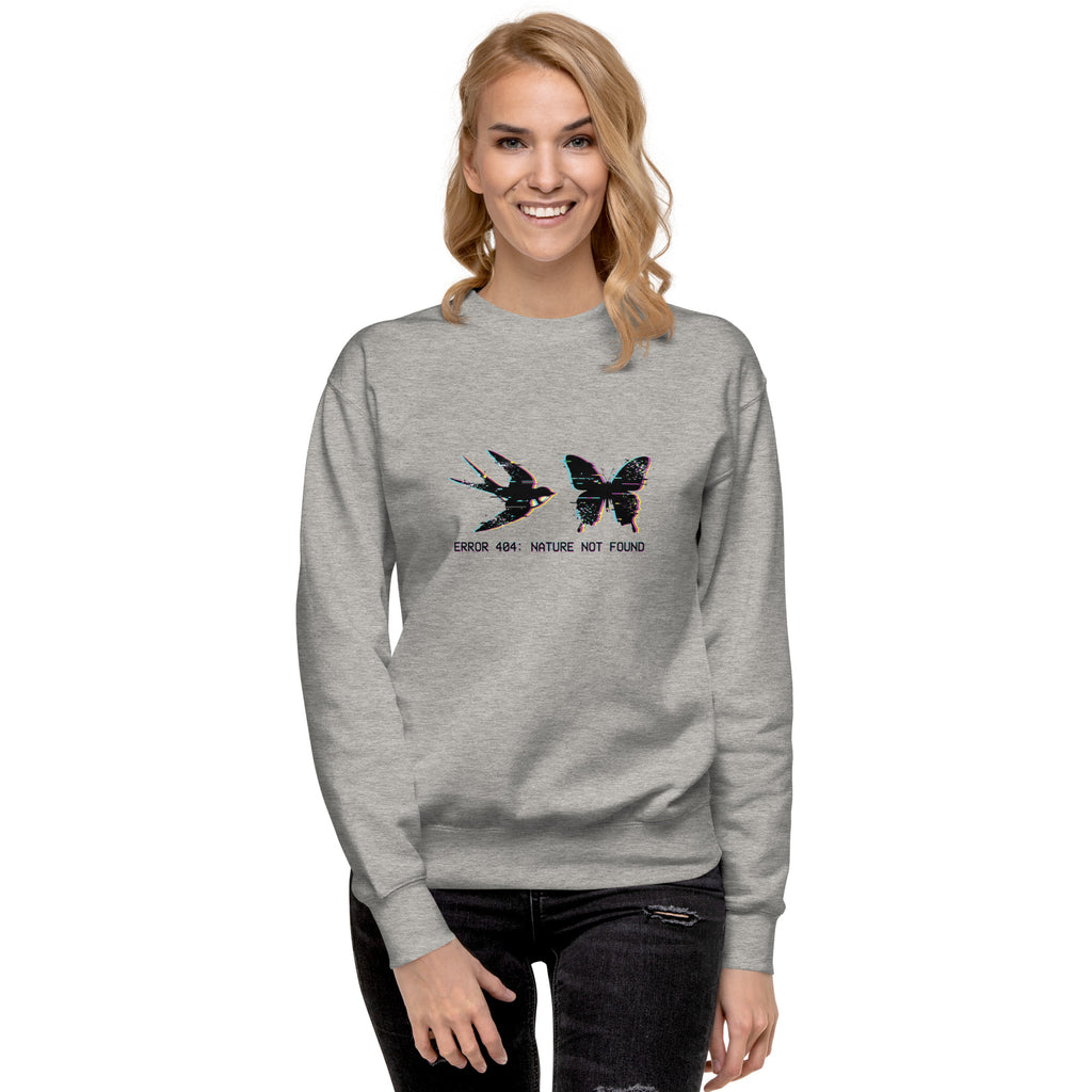 Error 404 Nature Not Found Unisex Premium Sweatshirt