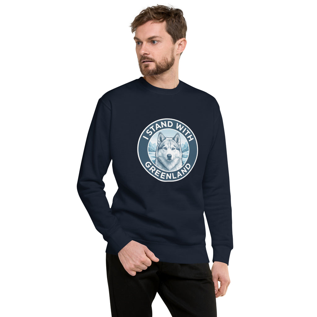I Stand With Greenland Unisex Premium Sweatshirt