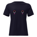 Pride Lesbian Venus Symbols Organic Graphic Dark T-Shirt